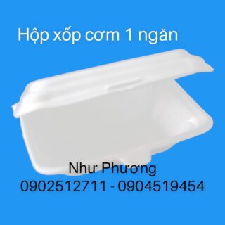 Hộp xốp đựng cơm loại 1 Hộp xốp