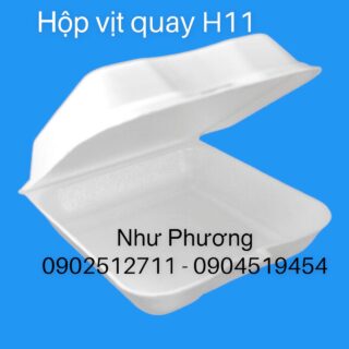 Hộp vuông H11 – Hộp xốp vuông đựng trái cây Hộp xốp