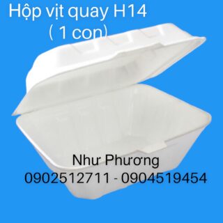 Hộp vịt quay H14 (đựng 1 con vịt quay) có HIPS Hộp xốp